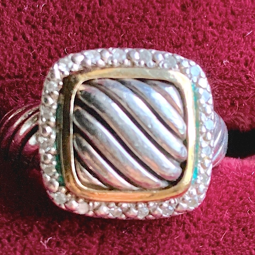 Sterling Silver w/Diamonds